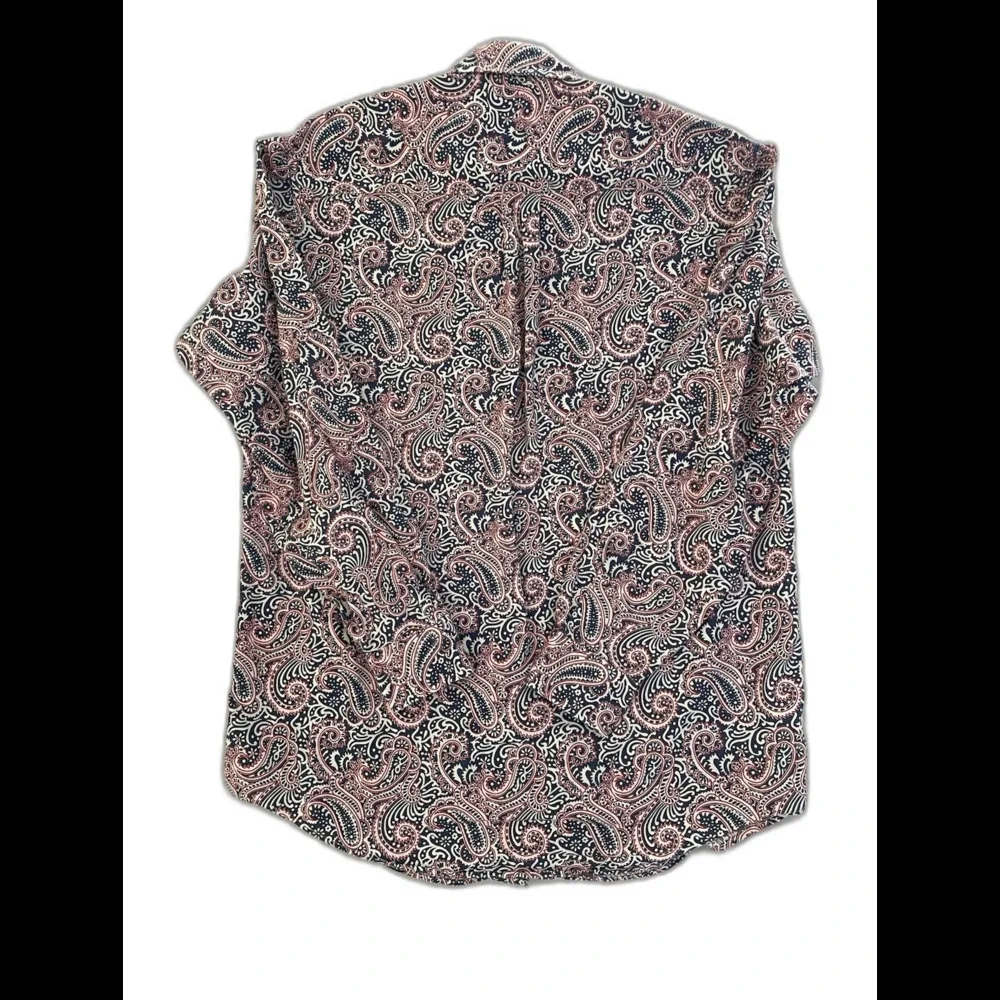 J. Crew Shirt Men’s Size Small Red White Blue Paisley Print Patriotic